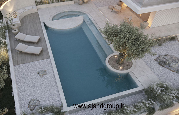 طراحی جکوزی ویلا